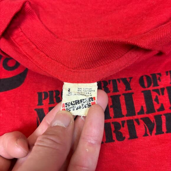 Vintage 80s Math Counts Mathletic Single Stitch STEM Shirt Men's Large Geek Nerd - Picture 7 of 9